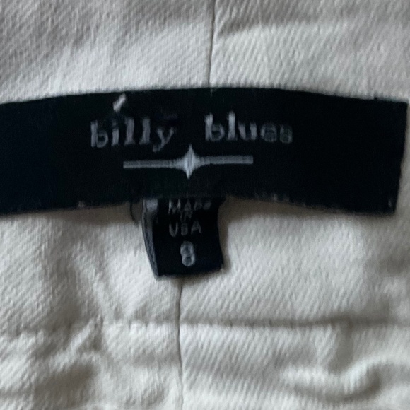 Billy Blues White Bootcut Denim Jeans. Sz 8L - Picture 3 of 10